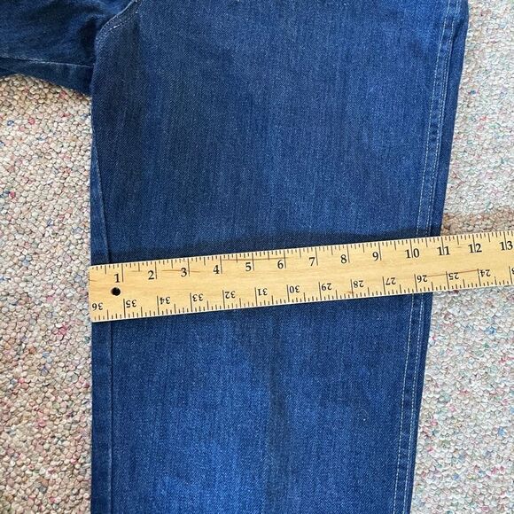 Vintage Dark Wash High Rise Straight Leg Jeans - Picture 9 of 9